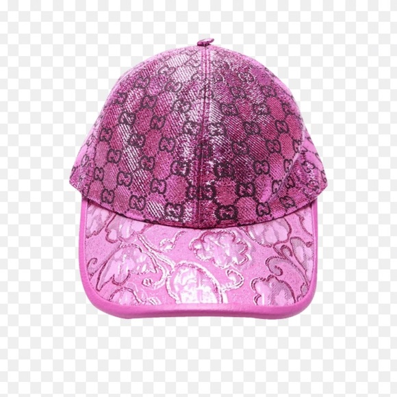 Gucci NWT jacquard Purple Monogram Baseball Hat MEDIUM - Picture 2 of 3